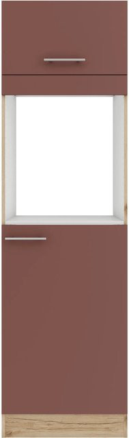OPTIFIT Bari407 Küchen-Geräteumbauschrank in Rostrot mit modernem Design und mattem Finish, Breite: 60 cm - Bild 1