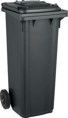 SSI Schäfer Mülltonne GMT, fahrbar, 140 l, schwarzgrau - Bild 1