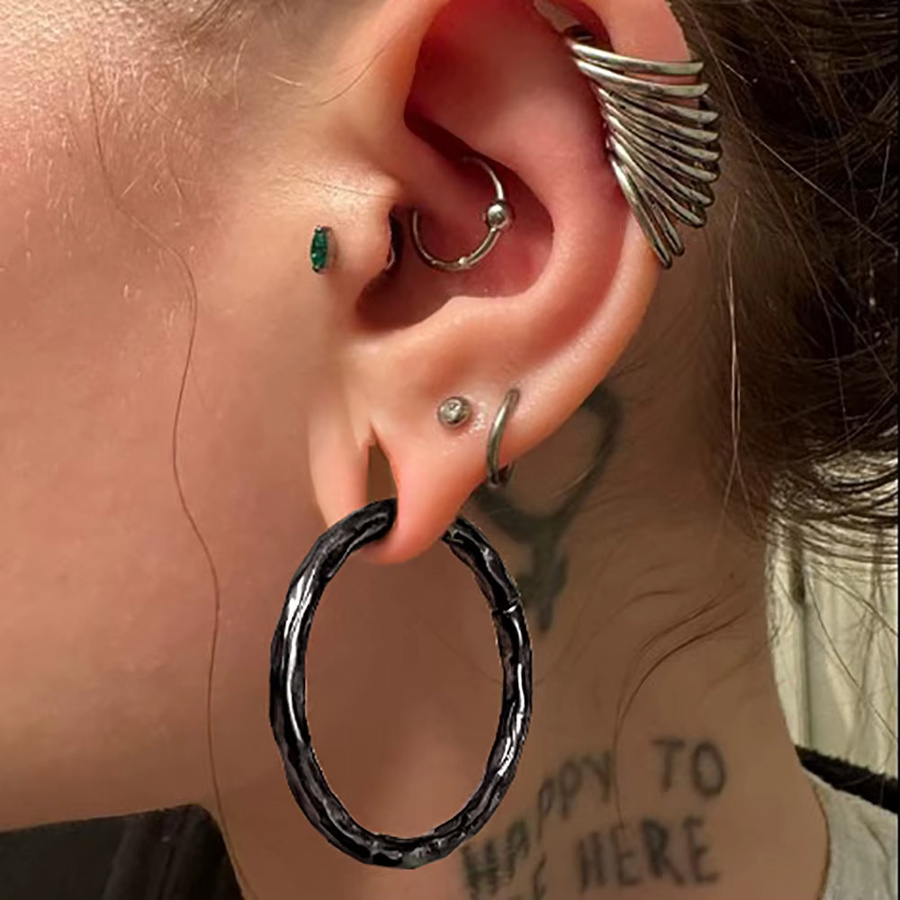 Giga Ohrhänger Edelstahl, 5mm, Unisex - Bild 2