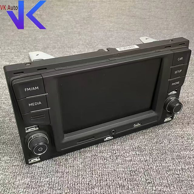 MIB Radio 5GD035280B mit 6,5 Zoll Display für VW Golf MK7 VII Passat B8 und Tiguan, CarPlay und Bluetooth, Schwarz - Bild 1
