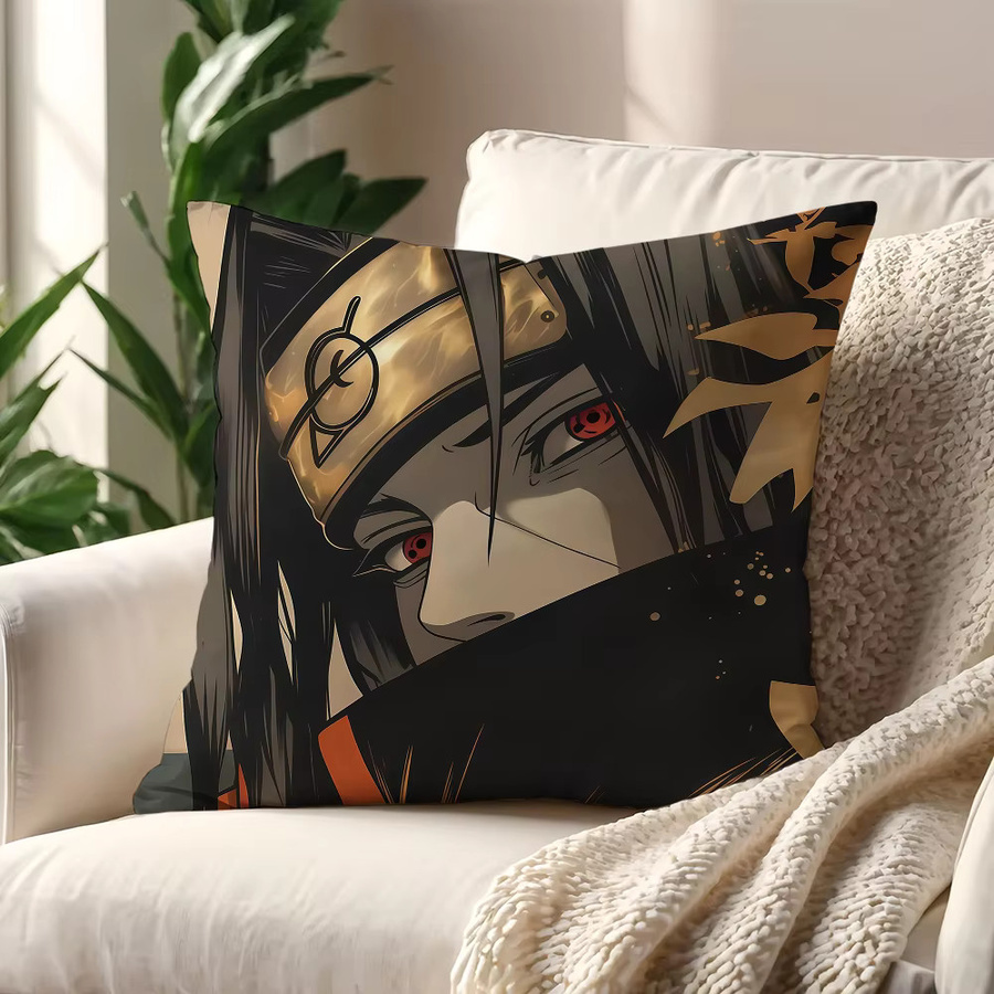 Naruto Anime Kissenbezug Itachi Uchiha quadratisch, mehrfarbig, B/H: 30 x 30 cm - Bild 3