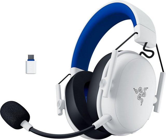 Razer BlackShark V3 X Hyperspeed Gaming-Headset für PlayStation in White mit Bluetooth und USB-C, Over-Ear - Bild 1
