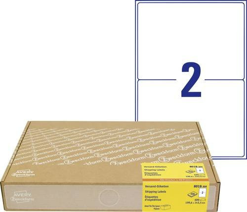 Avery Zweckform Adressetiketten Weiß, B: 19,96 cm, H: 14,3 cm, FSC-zertifiziert - Bild 1