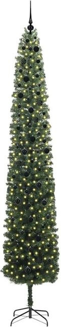 vidaXL Künstlicher Weihnachtsbaum in Grün mit 300 warmweißen LEDs und Ständer, Höhe: 300 cm - Bild 1