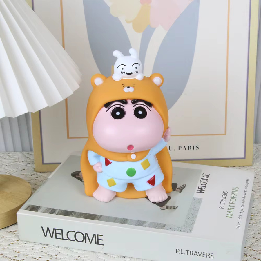 Bandai Crayon Shin Chan Schreibtisch-Aufbewahrungsbox und Spardose aus Kunststoff in Multicolour - Bild 2
