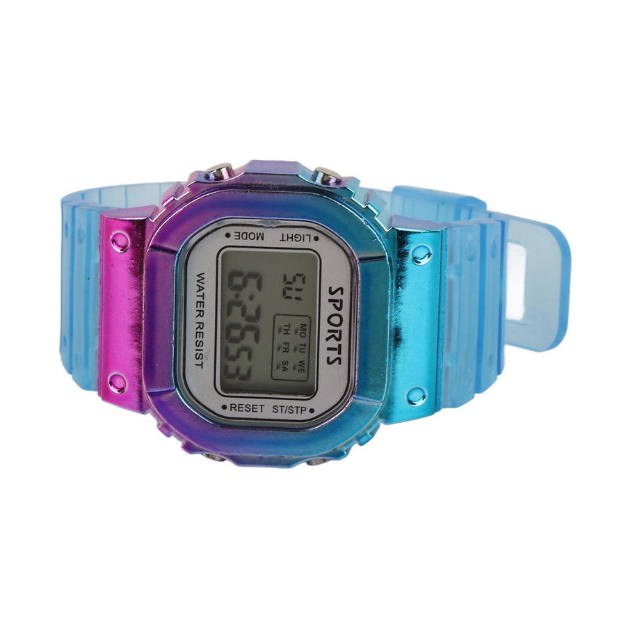 Neoglint Digitaluhr, Quarz, Kunststoff, Silikon, Blau, Unisex - Bild 2