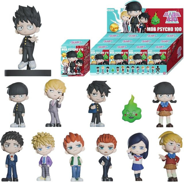 JANDOOM Blindbox Mob Psycho 100 Sammlerfiguren Shigeo Kageyama Arataka Reigen Dimple Ritsu Kageyama Multicolor PVC Puppen - Bild 1