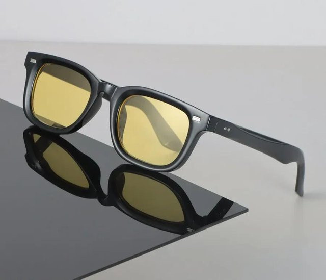 Yiran Health & Beauty Sonnenbrille, quadratisch, Vollrand, Kunststoff, Unisex, grau, schwarz - Bild 1