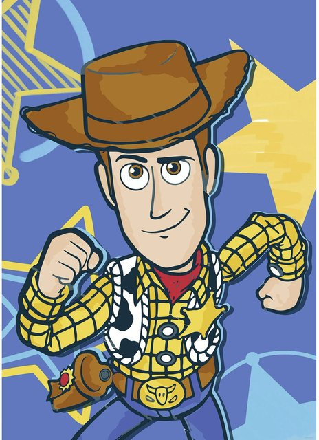 Komar Wandbild Disney Pixar Toy Story Woody Blau, B: 50 cm, H: 70 cm - Bild 1