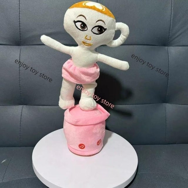 Yiran toy Tralalero Tralala Musik Plüsch Topfpflanze, Elektrische Puppe, Singt Tanzt Aufnahme Spricht Drehen Leuchtende, ab 14 Jahren - Bild 1