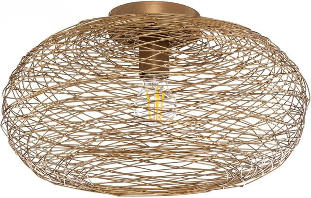 Lindby Deckenlampe Kaviya Modern Gold Messing aus Metall 1-flammig E27 - Bild 1