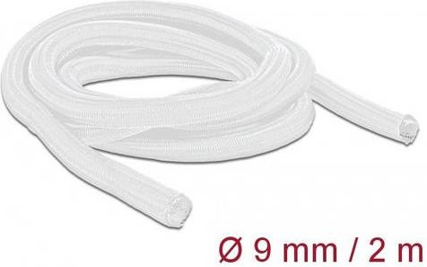 Delock Geflechtschlauch aus Polyester in Weiß, Durchmesser: 10 mm, Länge: 2 m - Bild 1