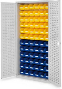Kappes Schlitzplattenschrank RasterPlan Mod. 53 mit Vollblechtüren in Grau RAL 7035 - Bild 1
