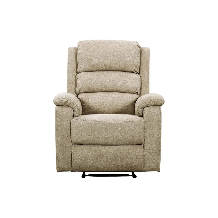 Vente-unique Relaxsessel Nevers in Taupe und Beige aus Stoff mit Armlehnen, Höhe: 86 cm - Bild 2