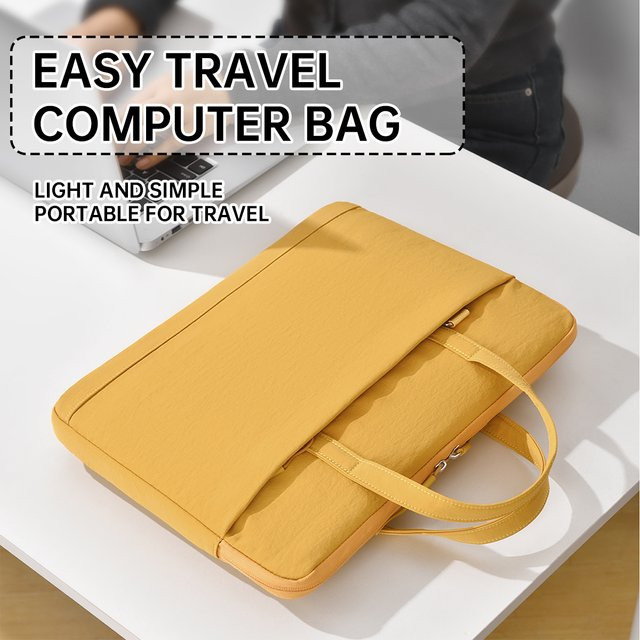 Wasserdichte Laptoptasche von myco in Gelb, geeignet für MacBook Air, Huawei Matebook und Lenovo, passend für 13, 14, 15 und 16 Zoll Modelle - Bild 1