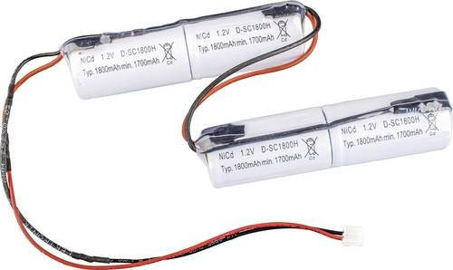 Mexcel NS1800SCH Akkupack 4.8V mit 1800 mAh, 4x Sub-C NiCd Akkus, hochtemperaturfähig - Bild 1
