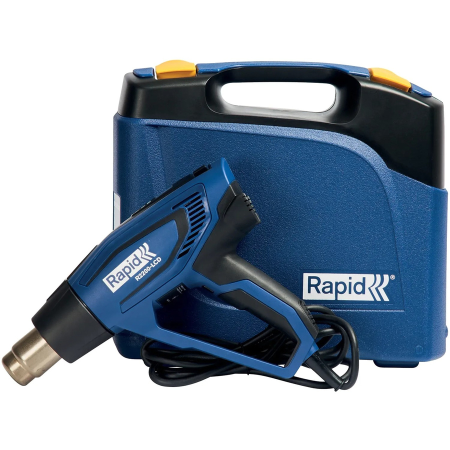 Rapid Heißluftgebläse R2200-LCD, 2200 W, 61 Temperaturstufen, Blau - Bild 3