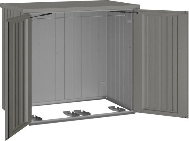Biohort Mülltonnenbox Alex Duo in Quarzgrau-Metallic, B/T/H: 147 x 129 x 88 cm - Bild 1