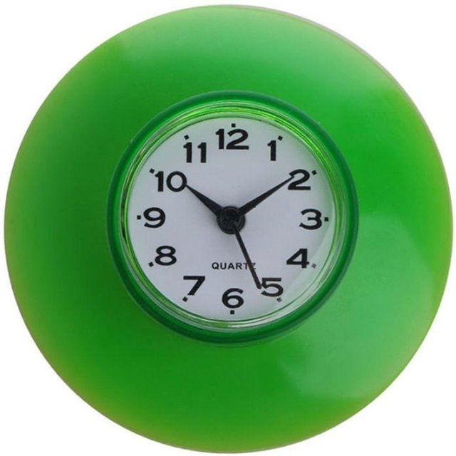 Digitale Wanduhr von Pretty Home 02 in Grün mit Saugnapf für Küche und Badezimmer - Bild 1