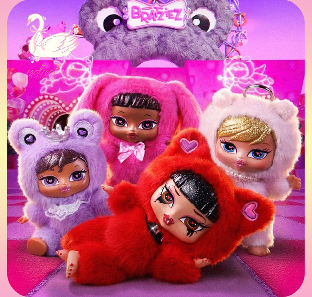 Bratz Sweetheartz Plüsch-Schlüsselanhänger, Blind Box, Einzelfigur - Bild 1