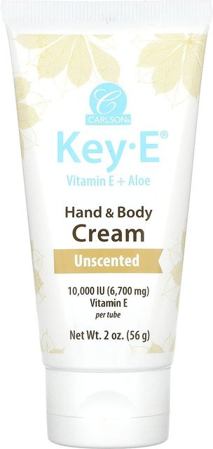 Carlson Key-E Hand- & Körpercreme, Vitamin E, Aloe Vera, 56 g, Unisex - Bild 1
