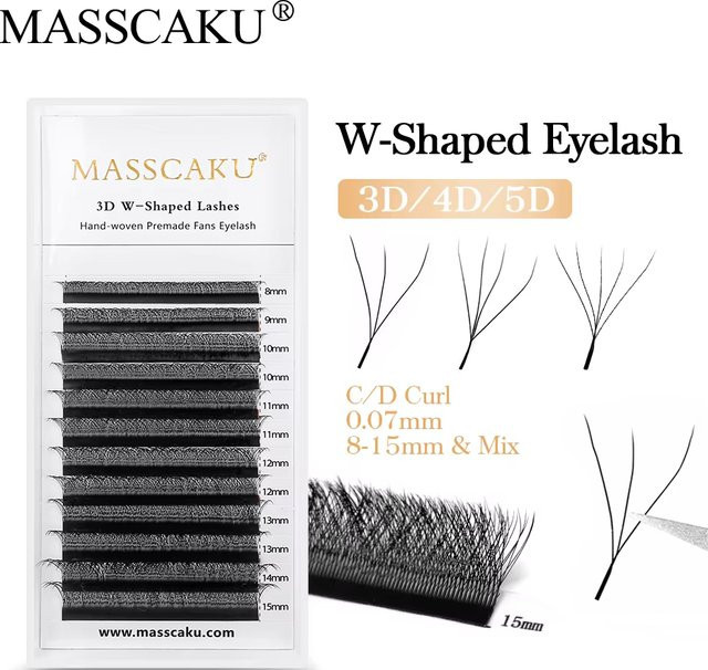 MASSCAKU Einzelwimpern, Black, Natürlich - Bild 1