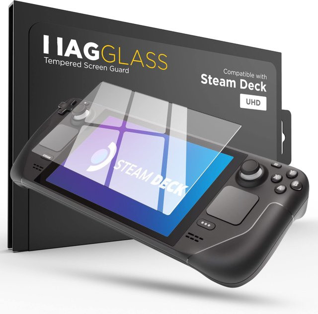 SZKOSTON Displayschutzfolie aus gehärtetem Glas für Steam Deck, 17,8 cm, HD-klar, kratzfest, 9H Härtegrad - Bild 1