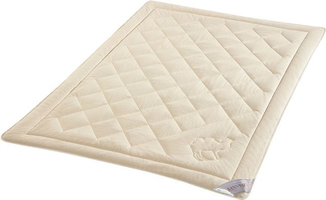 SANNWALD Kamelhaar Steppbett Kairo Ganzjahresdecke in Beige, B/T/H: 155 x 220 cm - Bild 1