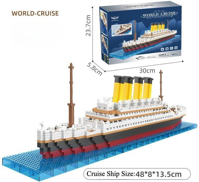 Linyi toy Titanic Bauset, Schiff, 4000 Teile, ab 14 Jahren - Bild 1