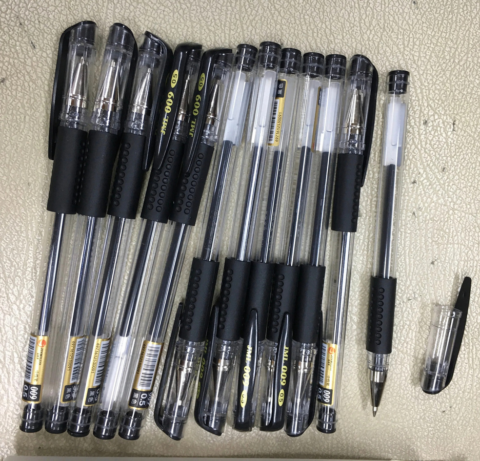 JML Gelstift mit schwarzer Tinte, 0,5 mm Kugelschreiber Rollerball, 12 Stück pro Box - Bild 3