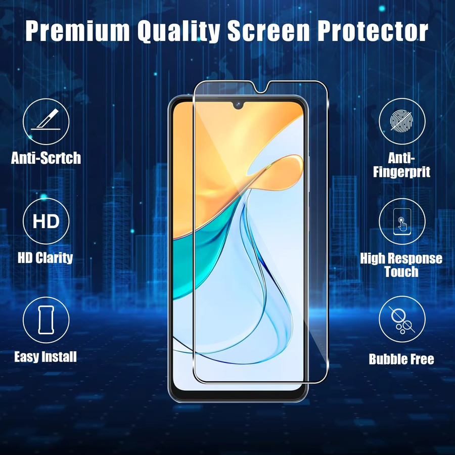 DOOGEE Note 58 und Note 58 Pro Displayschutzfolie aus gehärtetem Glas, transparent - Bild 2