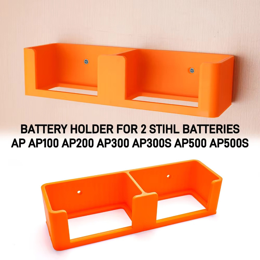 Stihl Wandhalterung für 2 Batterien AP, AP100, AP200, AP300s, AP500, AP500s – 2er Set Batterie-Basis-Ständer und Wand-Display-Aufhänger - Bild 2