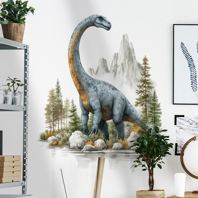 Dinosaurier Wandaufkleber aus Vinyl für Kinderzimmer und Badezimmer von DUTRIEUX - Bild 1