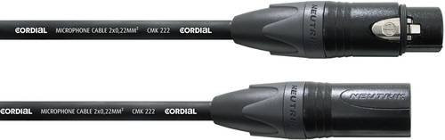 Cordial CPM 7,5 FM XLR Verbindungskabel Schwarz 7,50 m mit 1x XLR-Buchse und 1x XLR-Stecker - Bild 1