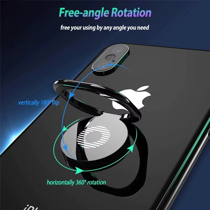 Magnetischer Smartphone-Halter für das Auto mit drehbarem Luxus-Fingerring in Silber - Bild 2