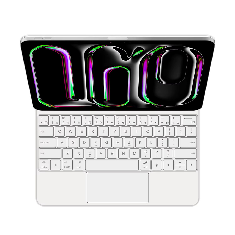 AJIUYU Magische Tastatur für iPad Pro 13 Zoll M4 M5 Smart Case mit Touchpad und Hintergrundbeleuchtung, Schwarz - Bild 3