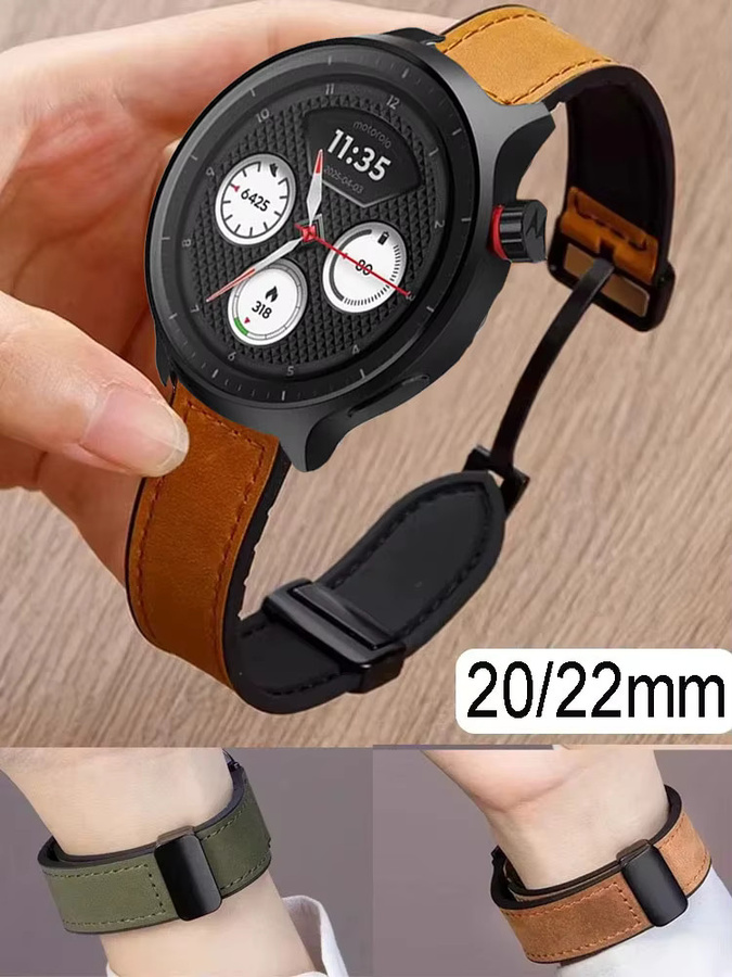 Motorola Uhrenarmband Leder, Silikon, Unisex - Bild 4