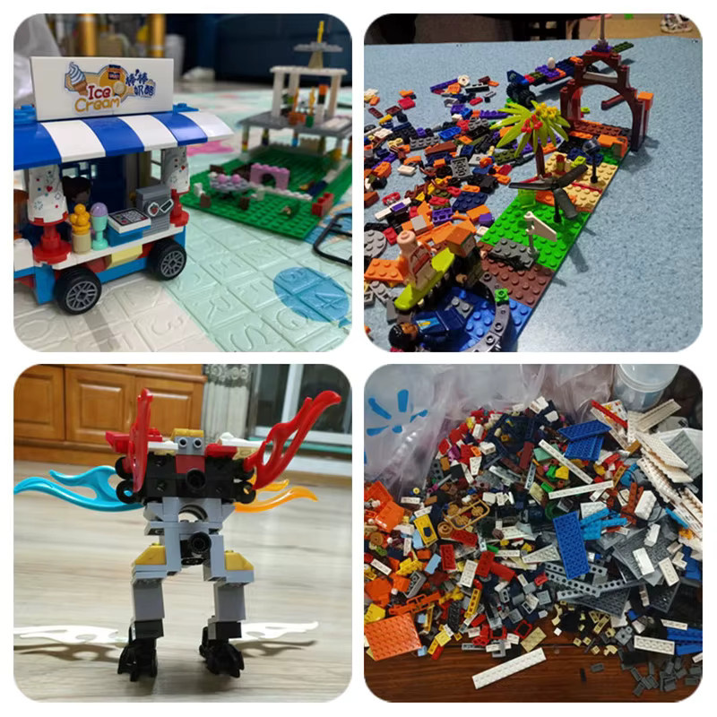 Pongarct DIY MOC Zufällige Montage-Bausteine, Stadt, Kunststoff, ab 5 Jahre - Bild 6