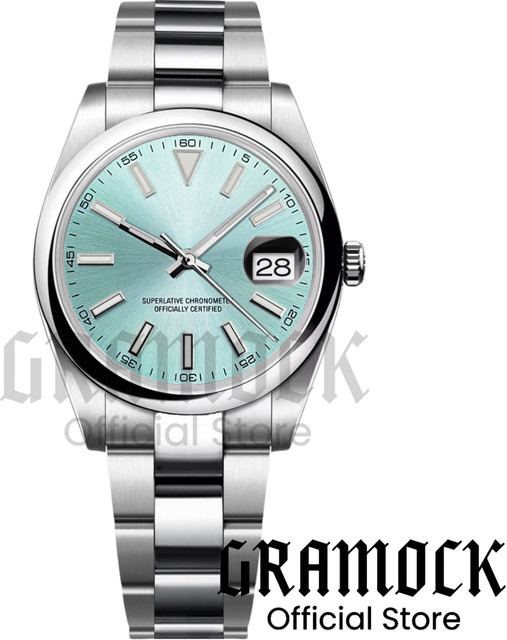 Gramock Armbanduhr, Automatik, Edelstahl, 39 mm, Herren, grün, Saphirglas - Bild 1