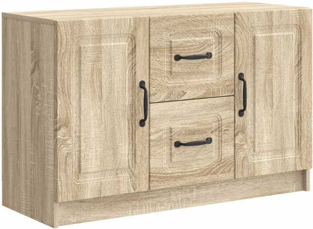 vidaXL Sideboard Sonoma-Eiche modern, B/T/H: 89 x 34,5 x 57 cm - Bild 1