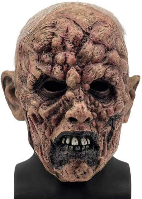 Spukhaus Room Escape Horror Zombie Maske, braun, One size - Bild 1