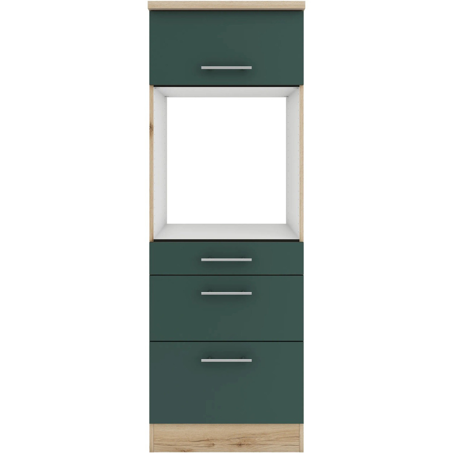 OPTIFIT Savona405 Küchen-Geräteumbauschrank in Steingrün, Breite: 60 cm, Tiefe: 56,5 cm - Bild 2