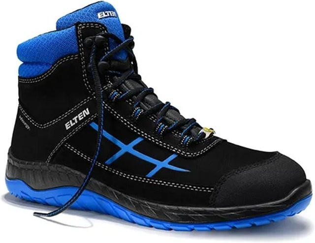 Elten Sicherheitsschnürstiefel Malvin Blue Mid ESD S3 aus Leder in Blau, Größe 46 - Bild 1