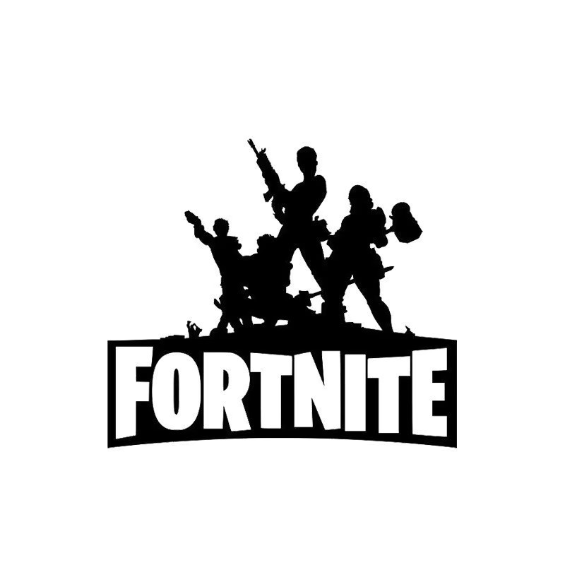 Fortnite Wandaufkleber aus PVC in Schwarz für Kinder und moderne Heimdekoration - Bild 3