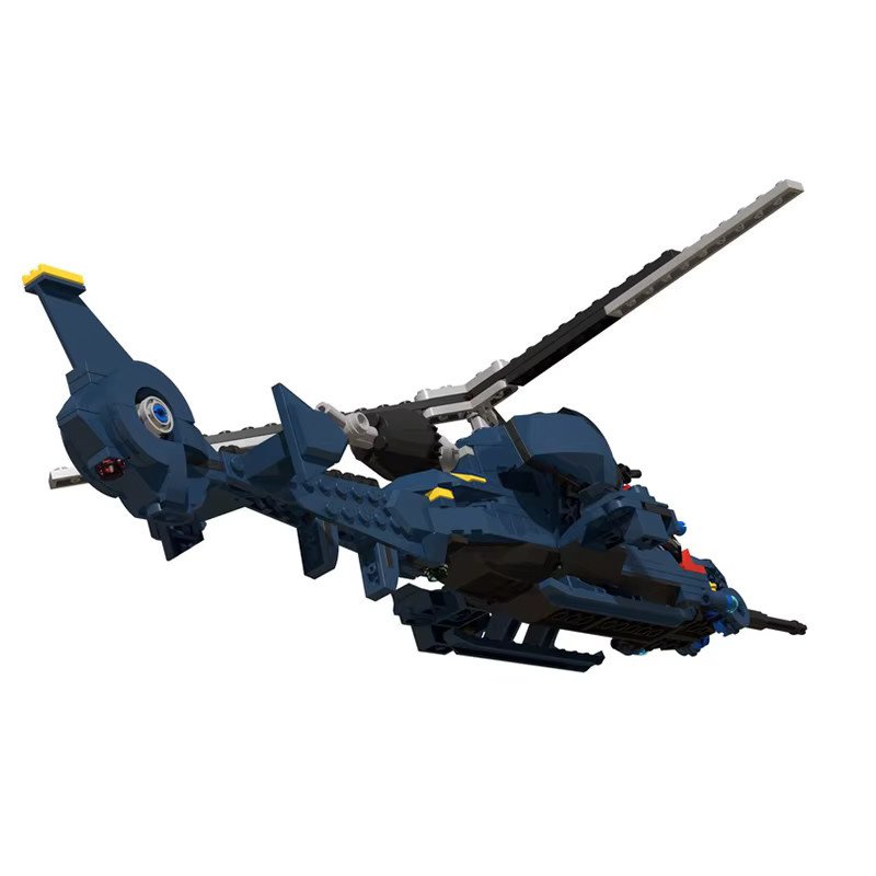INMOCTOY Blue Thunder Hubschrauber, Baustein, Militär Serie, Flugzeug Spielzeug - Bild 2