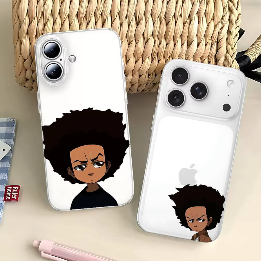 Junge Die B-Boondocks Handyhülle transparent stoßfest für iPhone 17 16 15 14 13 12 11 Pro Max Mini Plus - Bild 3