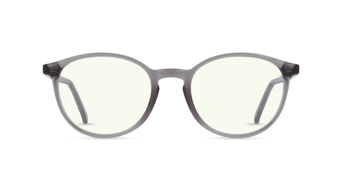Fielmann JIL 005 Korrektionsbrille, Vollrand, Panto, Acetat, Unisex, grau - Bild 1