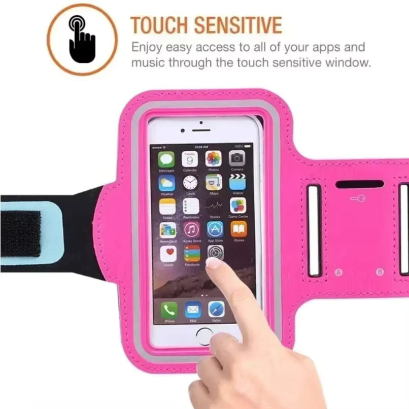 VIKEFON Atmungsaktive Lauf-Handy-Armbandtasche mit Touchscreen und Schlüsseltasche für iPhone 12-17 Pro Max und Android-Smartphones für Fitness und Workout - Bild 5