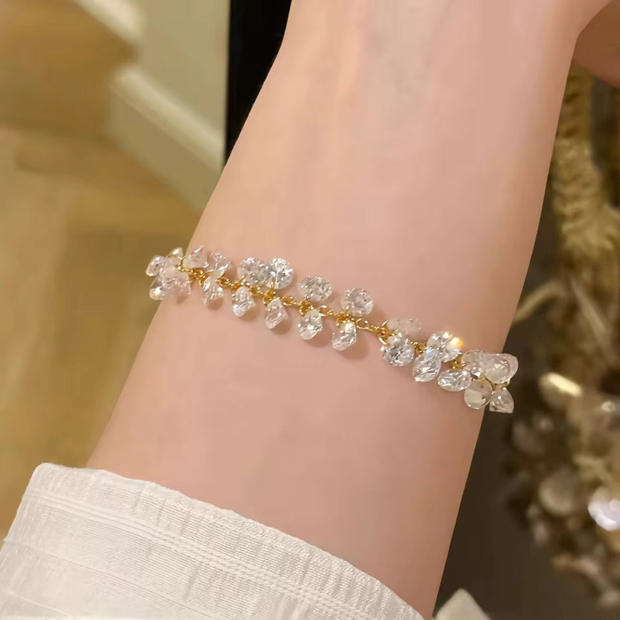 ZAKOL Charm-Armband Kupfer, Kristall, Perle, Damen - Bild 2