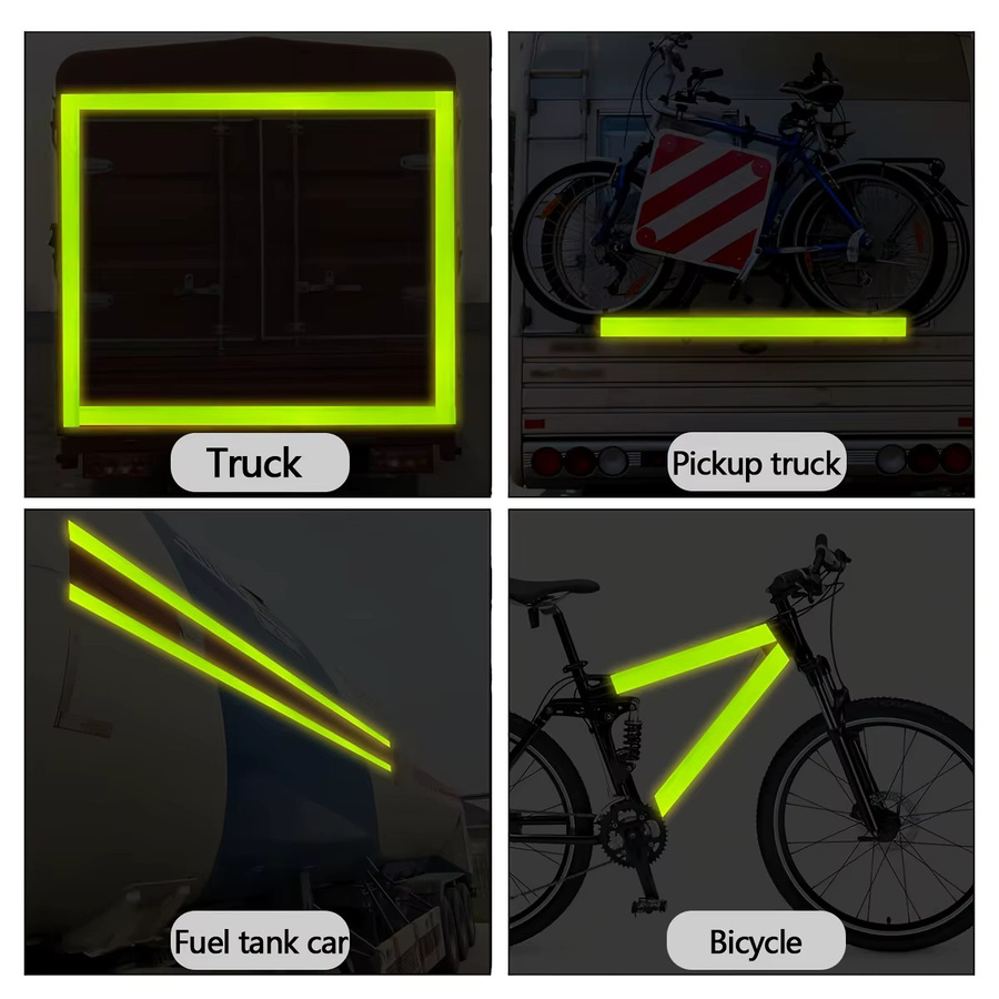 Reflektierendes Sicherheitswarnband DOT-C2 in Fluoreszierend Grün, wasserdicht und lichtbeständig für den Außenbereich - Bild 6